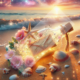 Diamond Painting Bild „glowing Letter in a Bottle“