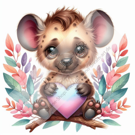 Diamond Painting Bild „mini Hyäne“