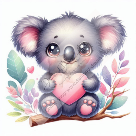 Diamond Painting Bild „mini Koala“