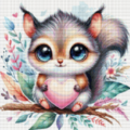mini Eichhörnchen 40x40 211 farben