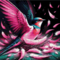 pink Kolibri 80x80 160 Farben