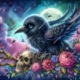 Diamond Painting Bild „Raven of the Skull“