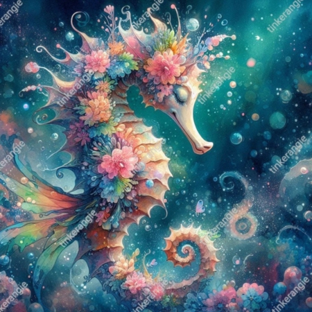 Diamond Painting Bild „Seehorse“