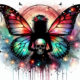 silhouette of the butterfly