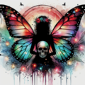 silhouette of the butterfly Vorschau