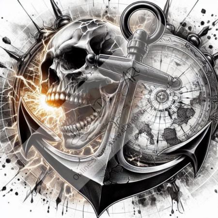 Diamond Painting Bild „skull of the East“