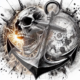 Diamond Painting Bild „skull of the East“