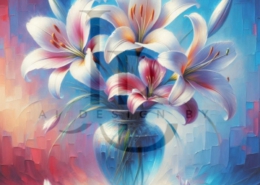 Diamond Painting Bild „The Vase of Lilies“