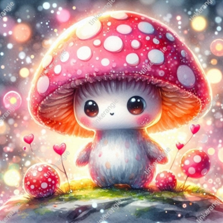 Diamond Painting Bild „the little Glowing Mushroom“