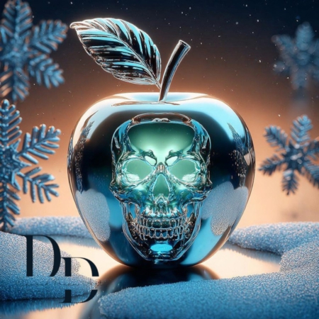 winter skull apple 80x80 cm 203 Farben